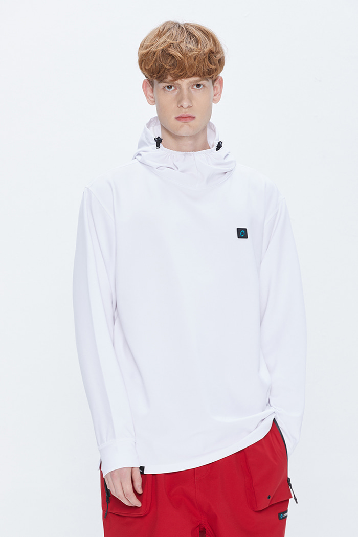 Solid Hoodie White